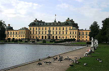 La façade du palais Drottningholm
