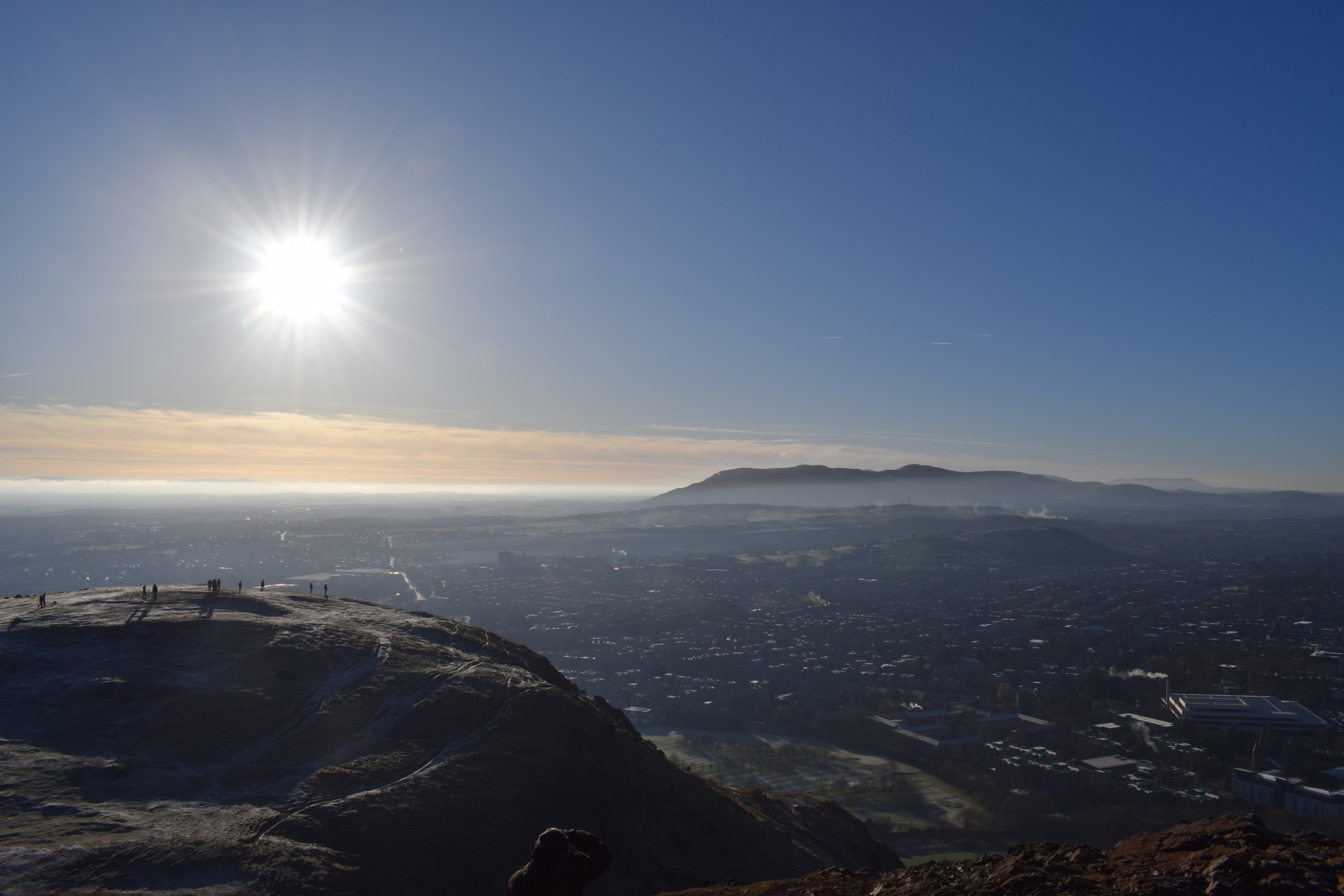 Au sommet d'Arthur's seat Au sommet d'Arthur's seat