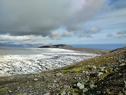 Vue du Vatnajokull à Joklasel