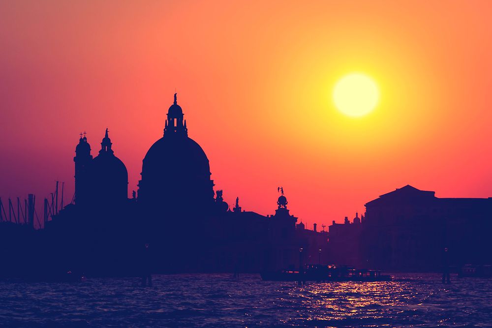 Coucher de soleil sur Venise