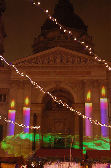 Jeu de lumière sur la basilique Saint Etienne