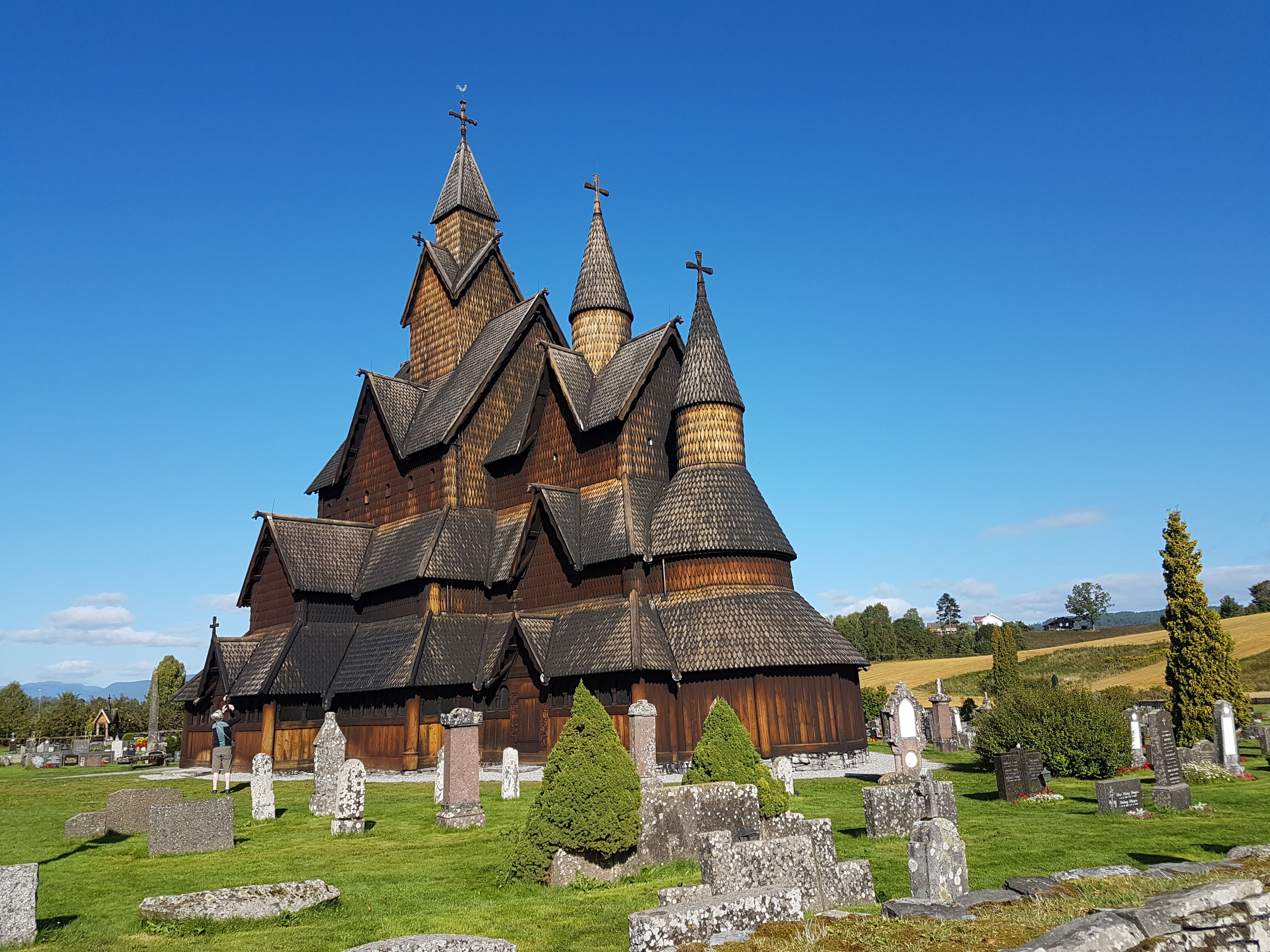 Église en bois debout, à Borgund en Norvège