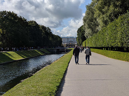 Vers le Château de Peterhof