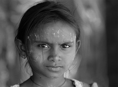 Enfant birmane d'origine indienne