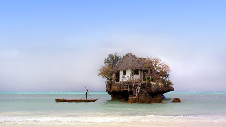 Resto typique à Zanzibar