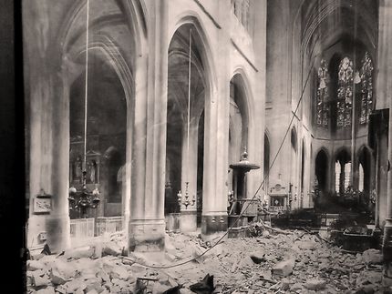 L' église bombardée