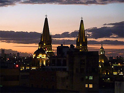 Coucher du soleil sur Guadalajara