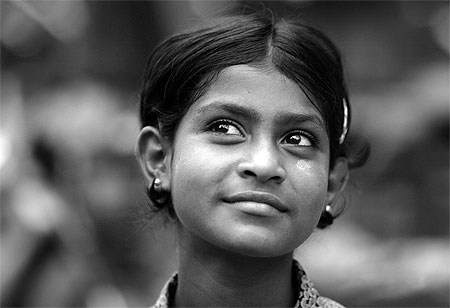 Jeune fille birmane d'origine indienne Jeune fille birmane d'origine indienne