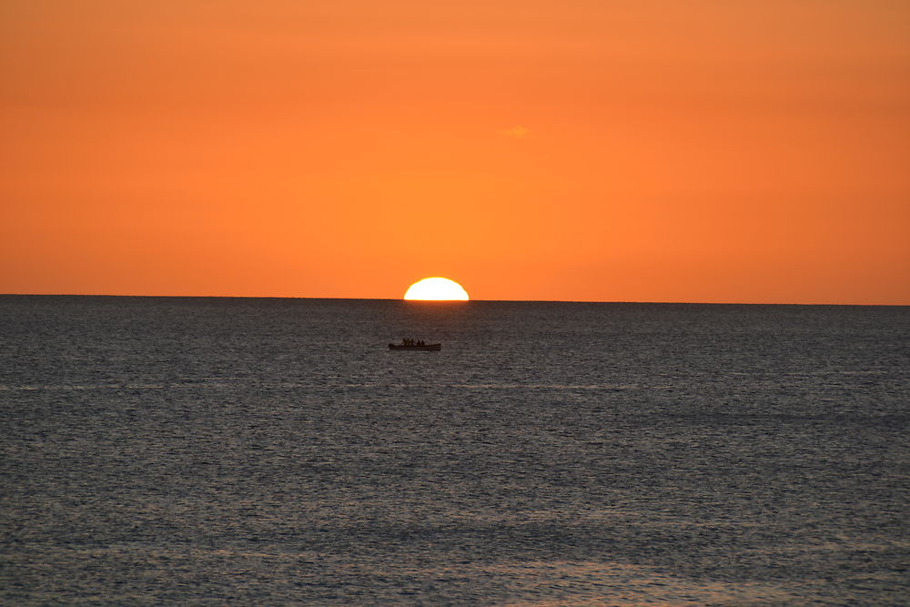 Coucher de soleil à Pointe aux Piments