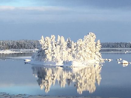 À la frontière russe, le lac Inari