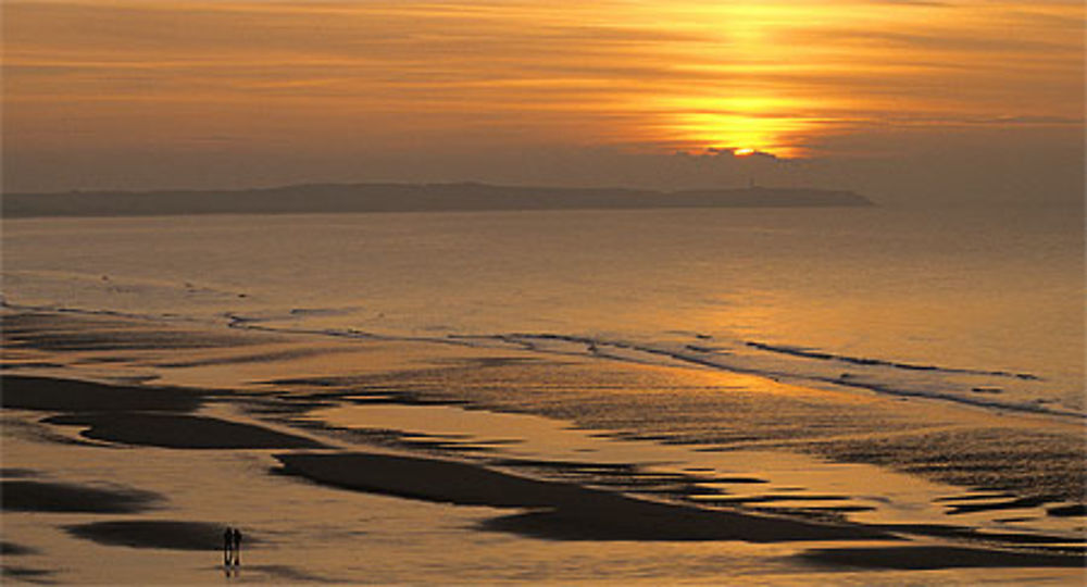 Coucher de soleil sur la Côte d'Opale