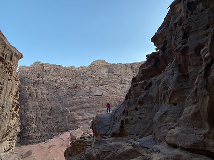 Climbing Wadi Rum