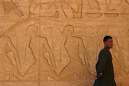 Fresque du temple d'Abou Simbel