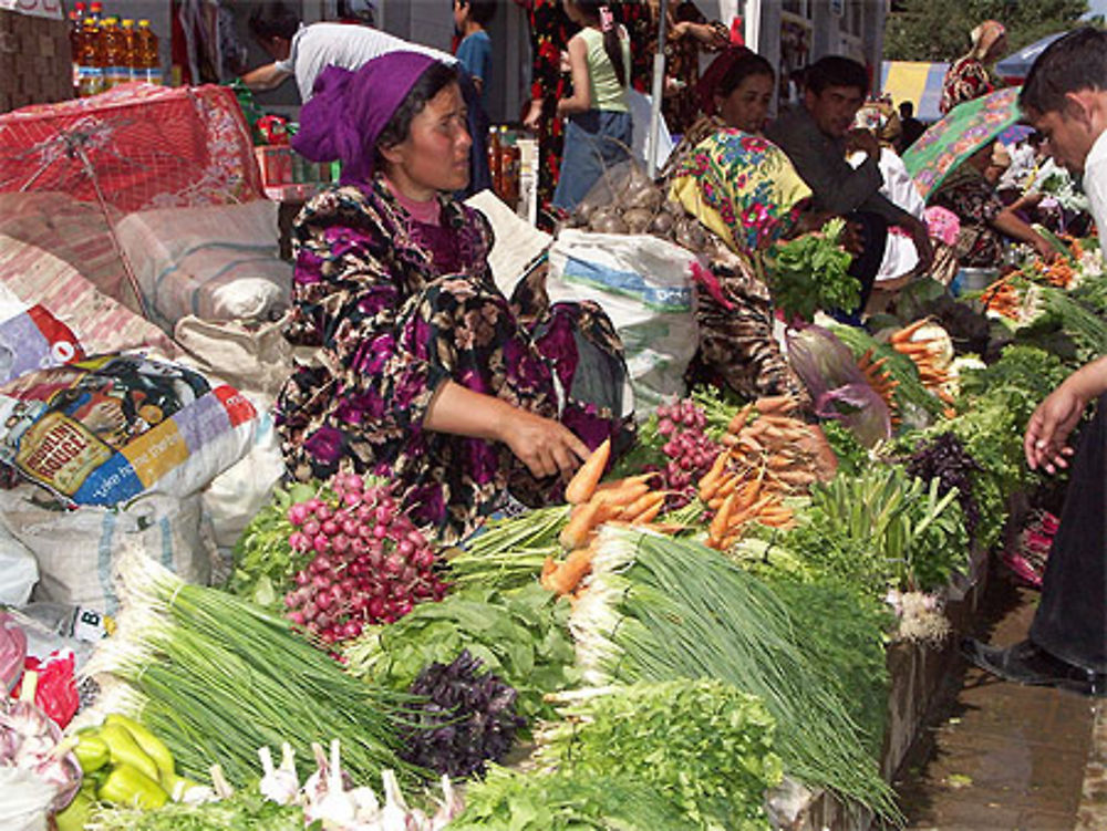 Au Bazar de Bibi Khanoum (Samarcande)