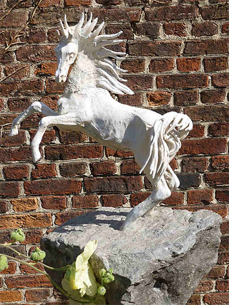 Licorne blanche - Statue, figurine et animaux fantastiques en résine