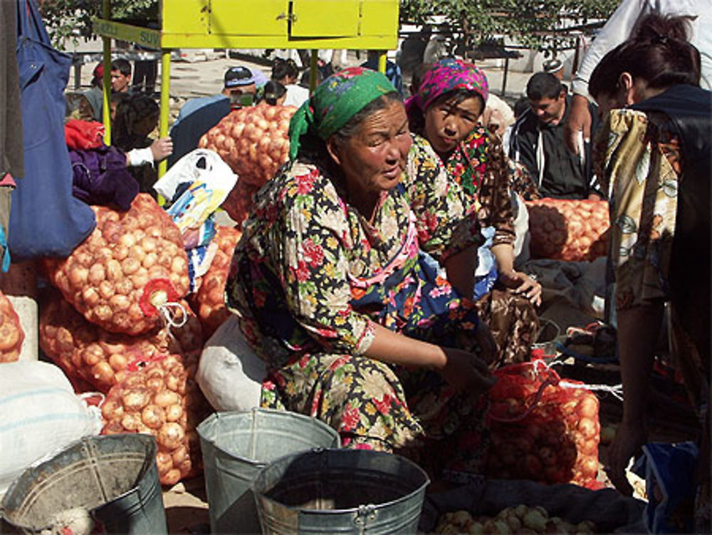 Samarcande : dans le Bazar Bibi Khanoum