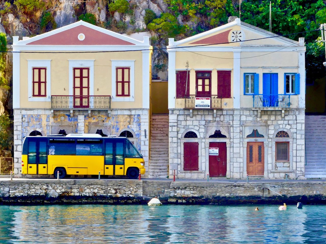 Le bus de Symi, Grèce