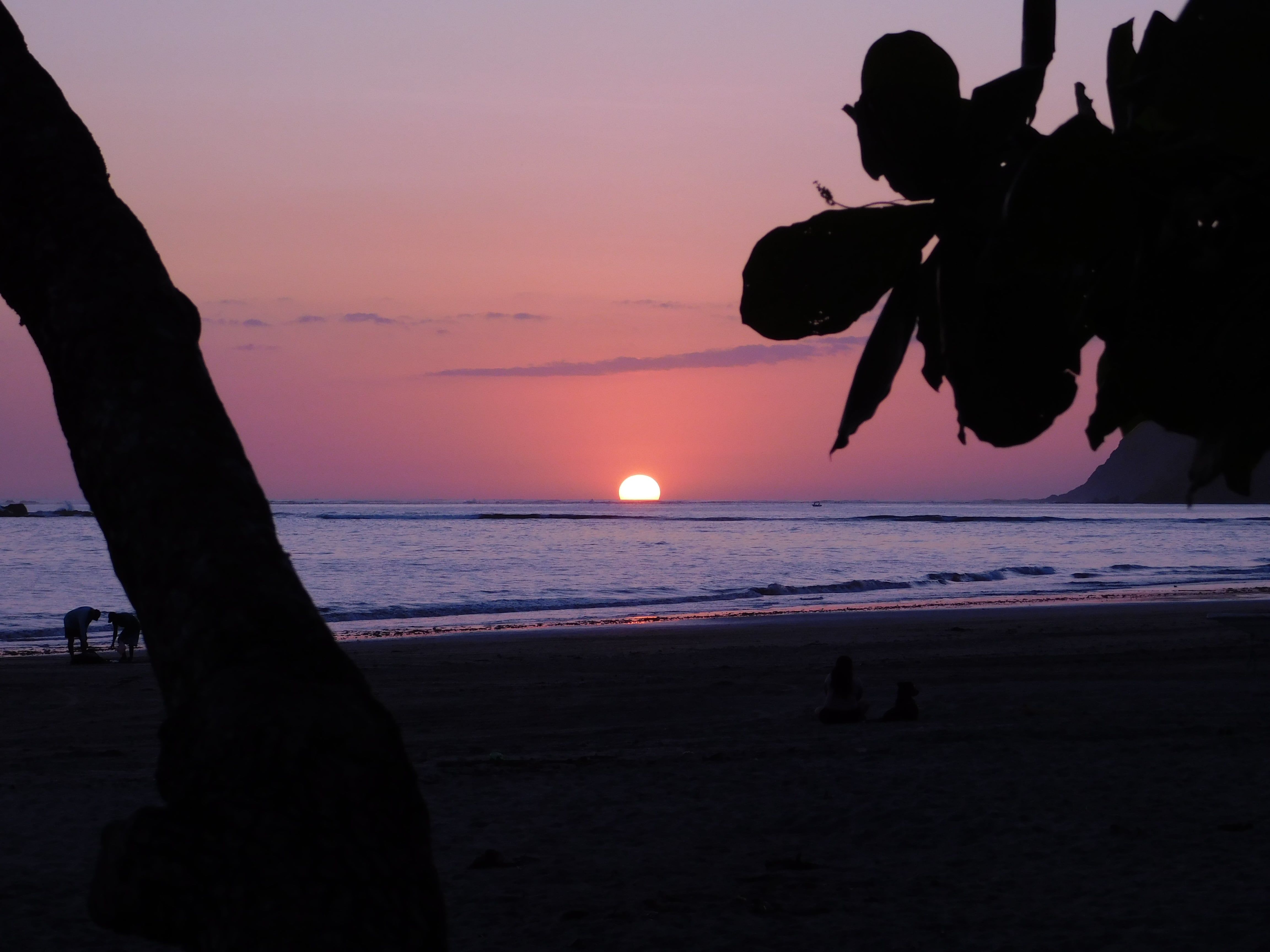 Coucher de soleil à playa Samara, Costa Rica