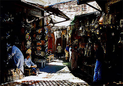 Dans les souks de Marrakech