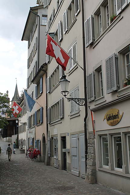 Une rue de la ville de Zurich