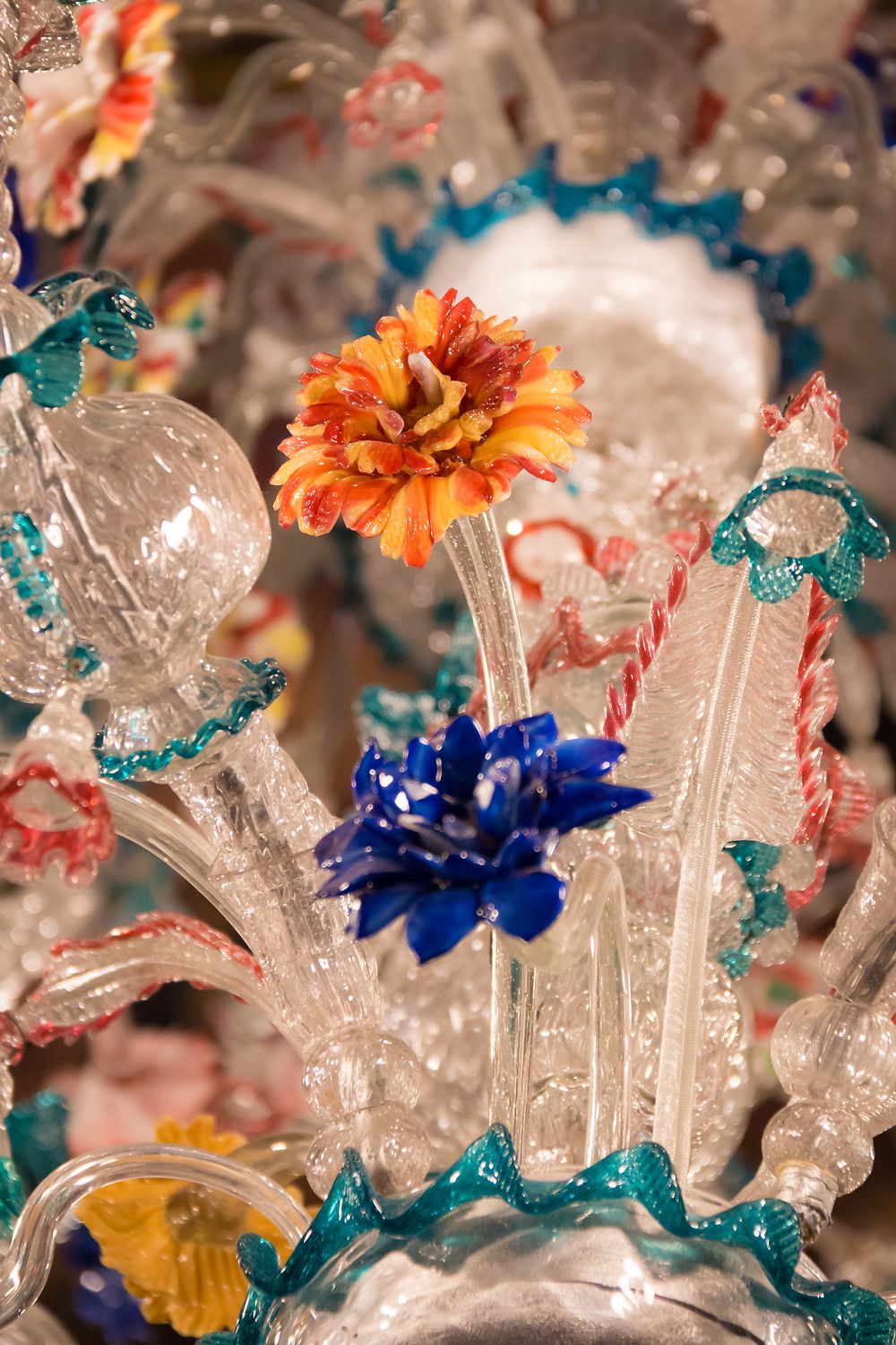 Ca' Rezzonico - Lustre en verre de Murano