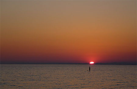 Coucher de soleil en Camargue