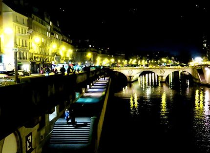 Paris la nuit, Pont Saint Michel