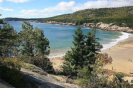 Unique plage du Acadia National Park