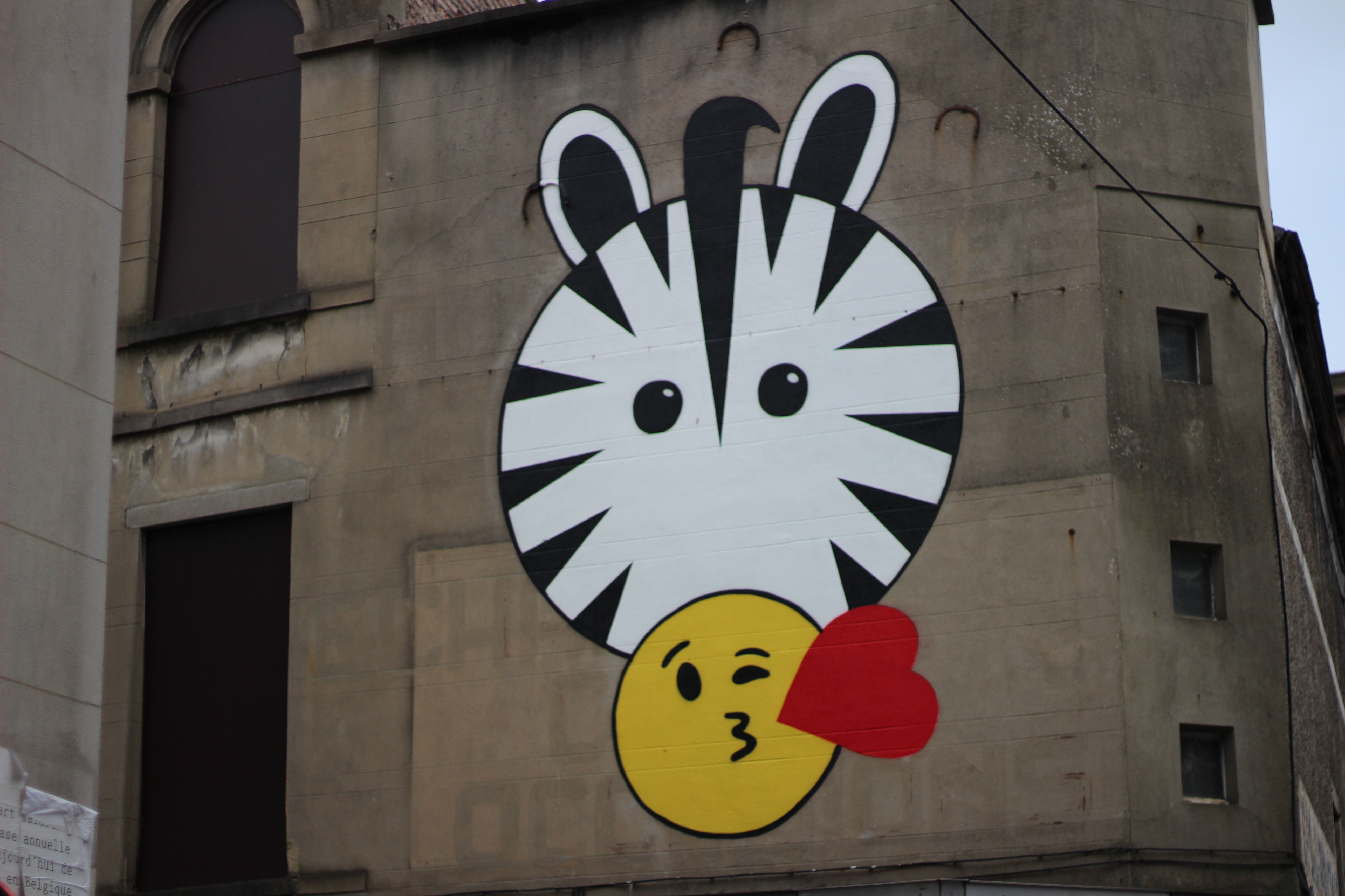 Allez les zèbres, street-art à Charleroi