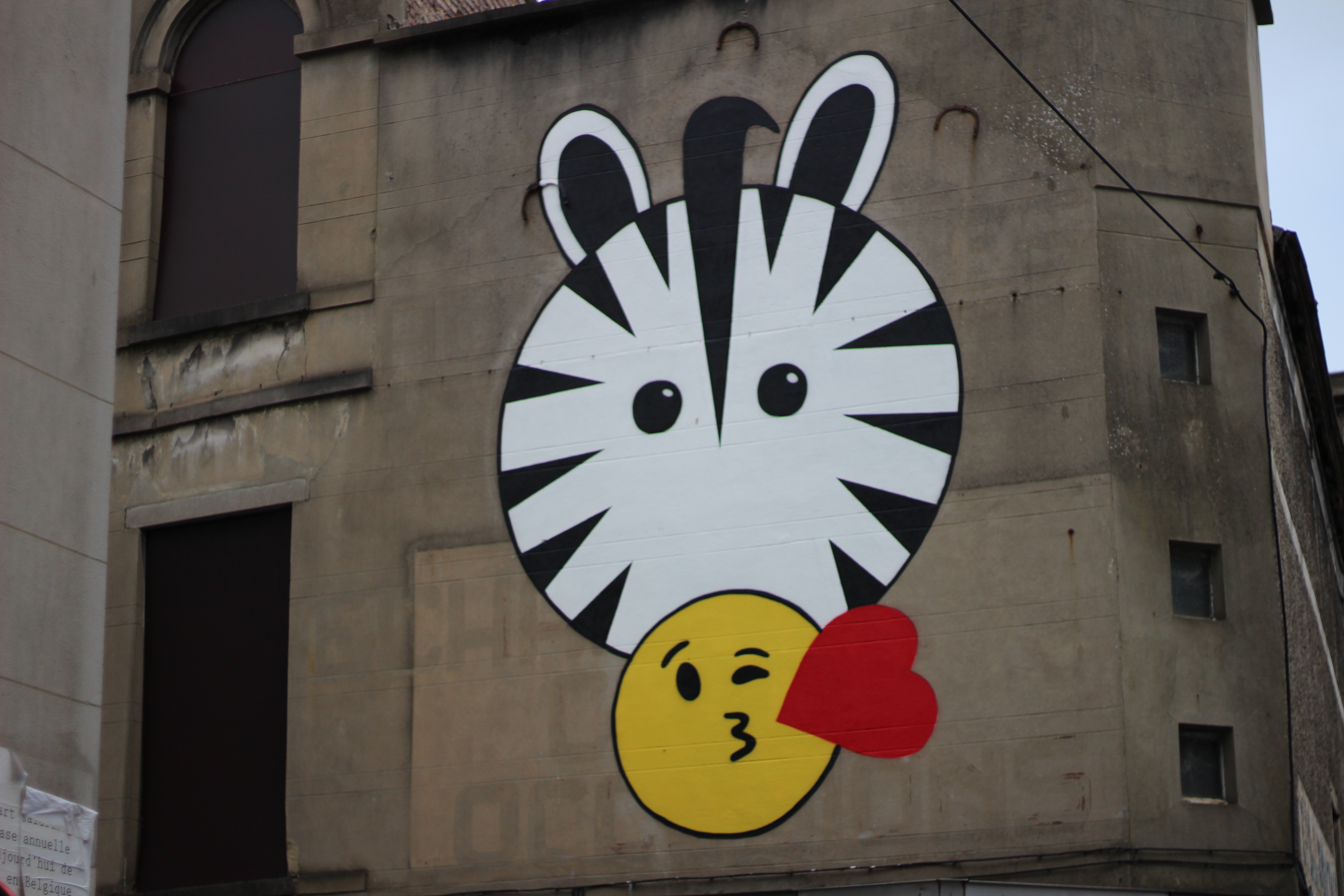 Allez les zèbres, street-art à Charleroi Allez les zèbres, street-art à Charleroi