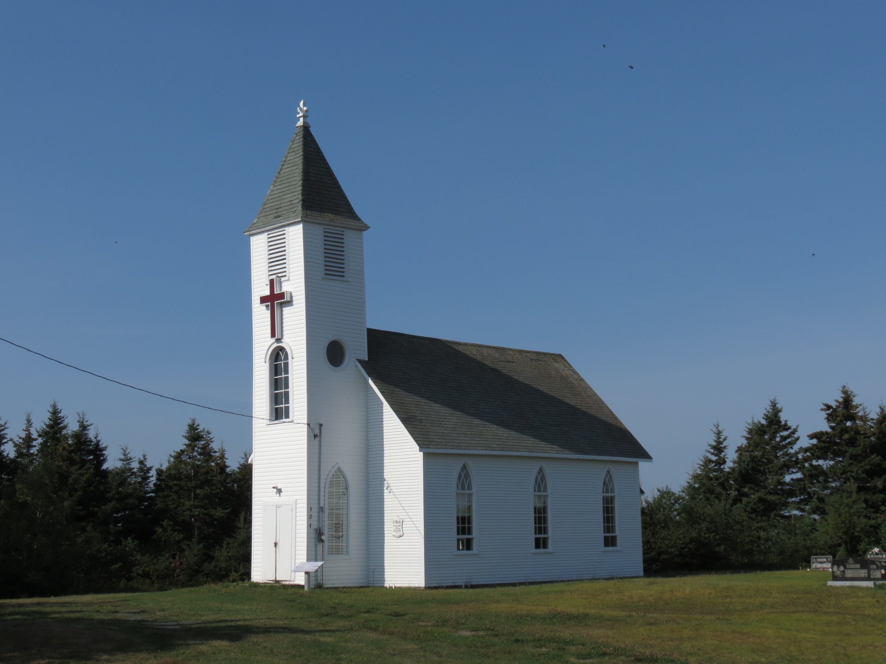 Église St-Marks (1836) à Miscou