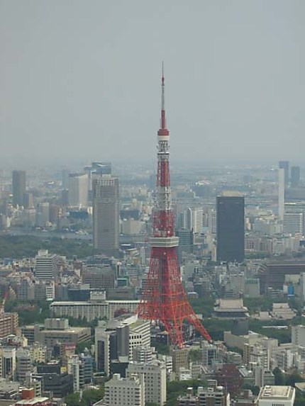 Tokyo Tower vue de Roppongi Hills
