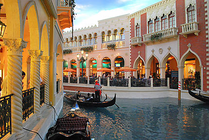 Les gondoles de Venise à Las Vegas