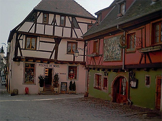 Riquewihr Féérie De Noel Riquewihr Route Des Vins Dalsace Haut Rhin Alsace 