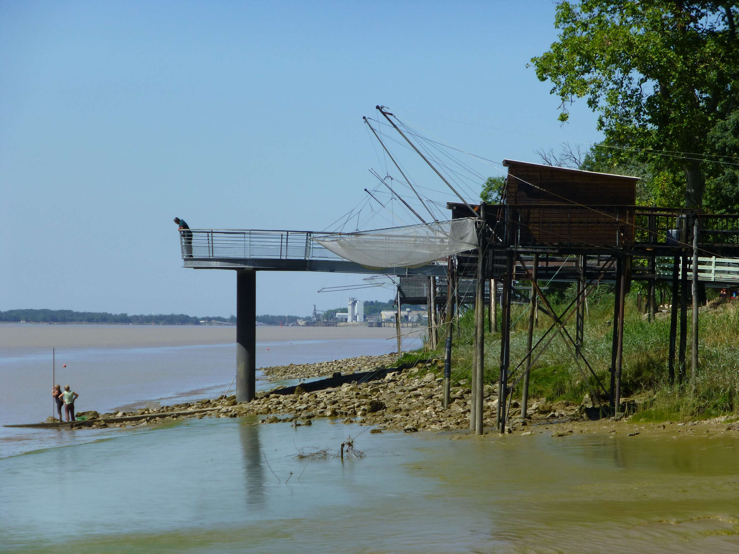Carrelet au bord de la Gironde Carrelet au bord de la Gironde