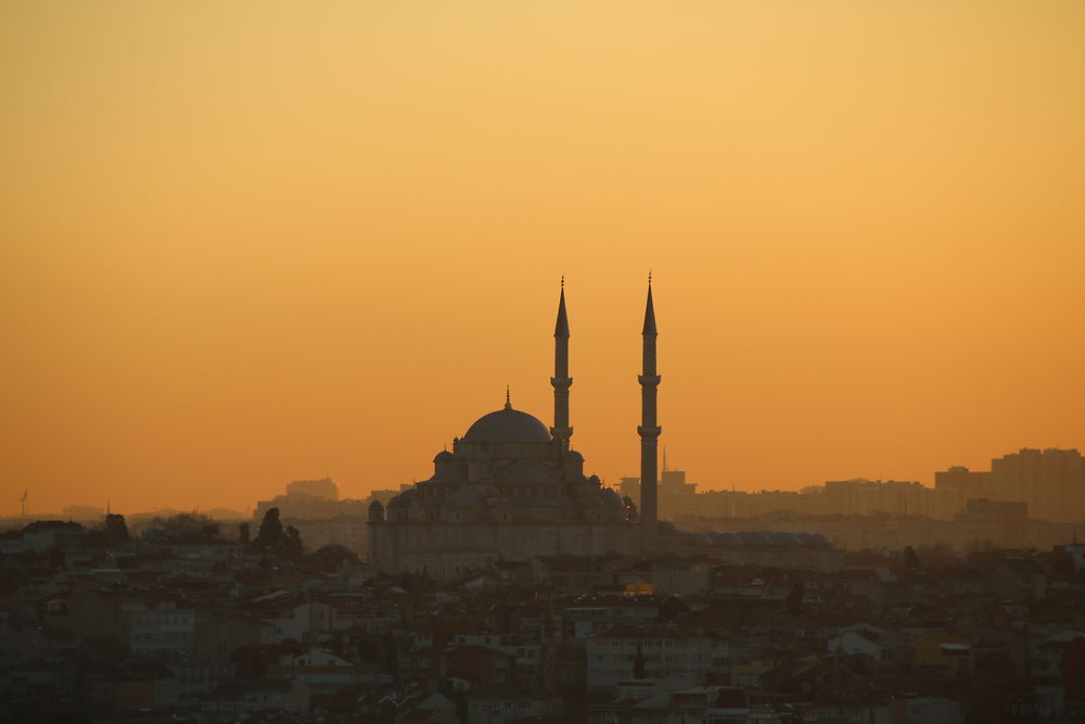 Coucher de soleil depuis la tour Galata