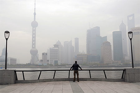 Shanghai dans la brume