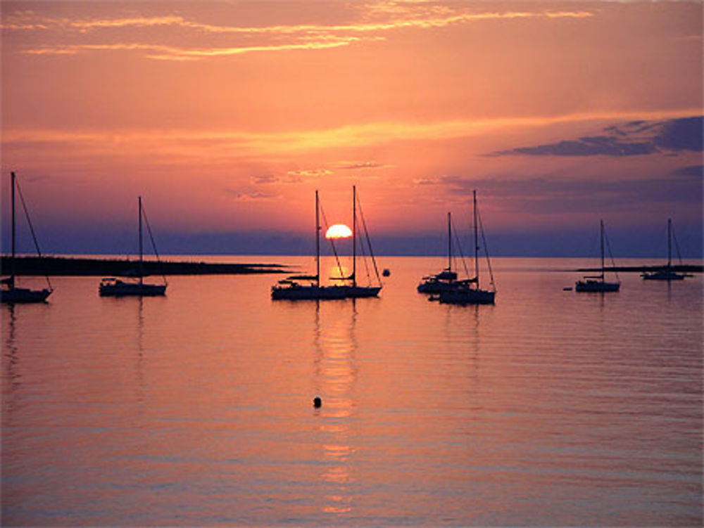 Lever de soleil sur Stintino