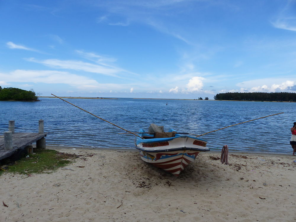 Bateau et lagon à Batticaloa