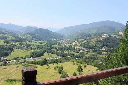 Vue sur la région de Mokra Gora Vue sur la région de Mokra Gora