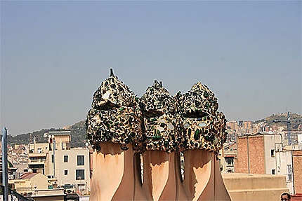 Le toit de la maison Milà