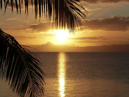 Coucher de soleil à Fidji