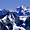 Les alpes suisses vues depuis l'aiguille du Midi