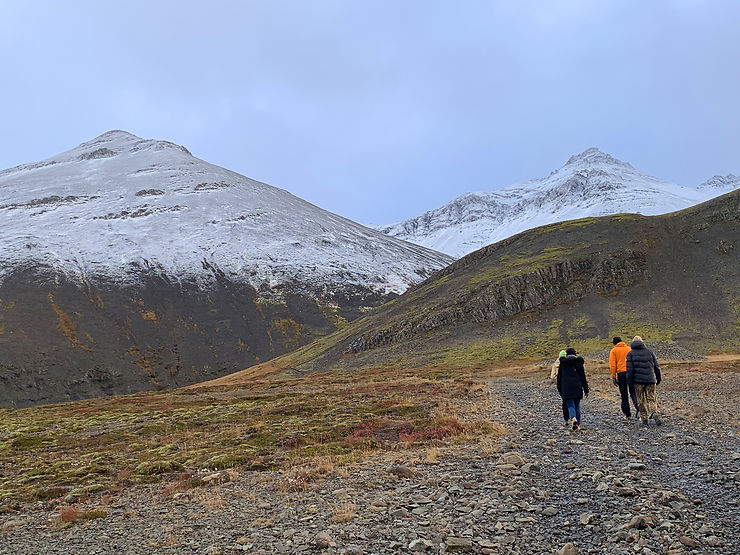 Randonnée sur la montagne Hafnarfjall