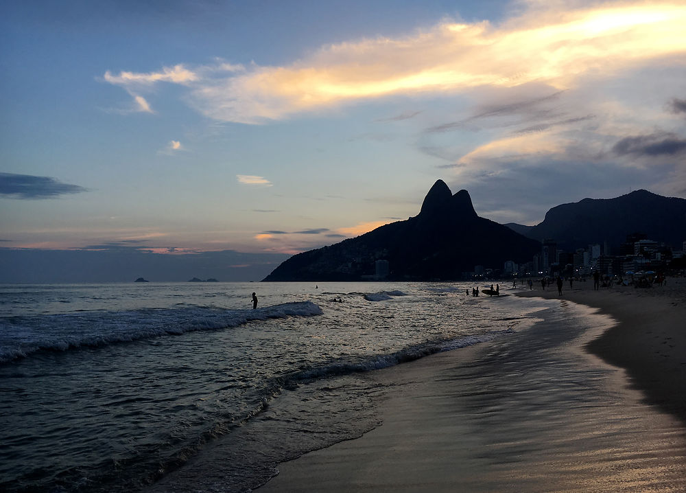 Coucher de soleil à Ipanéma