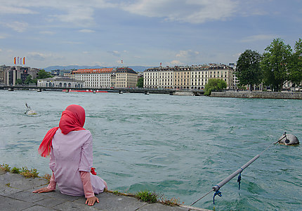 Genève vue des bords du lac