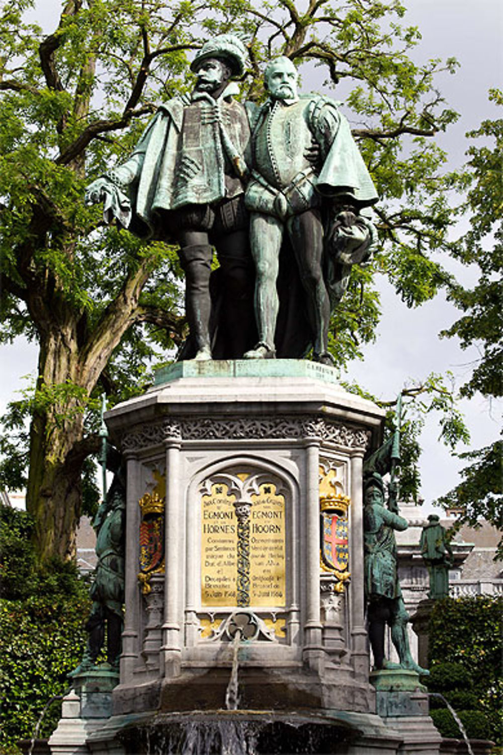 Bruxelles - Place du Petit-Sablon - Les comtes d'Egmont et de Hornes