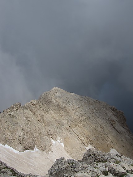 Crête au dessus du glacier du Calderone 2867m