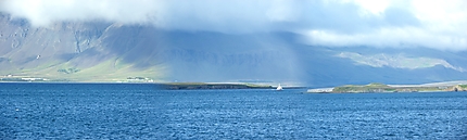 Vue depuis le Drakkar de Reykjavik