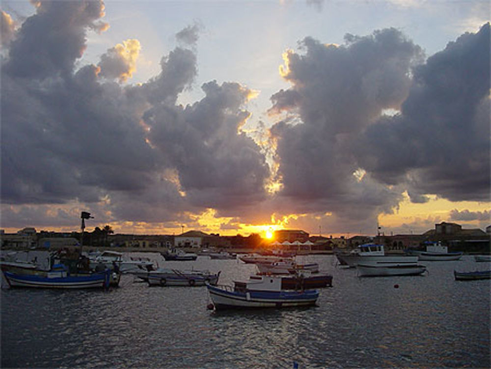 Coucher de soleil à Marzamemi